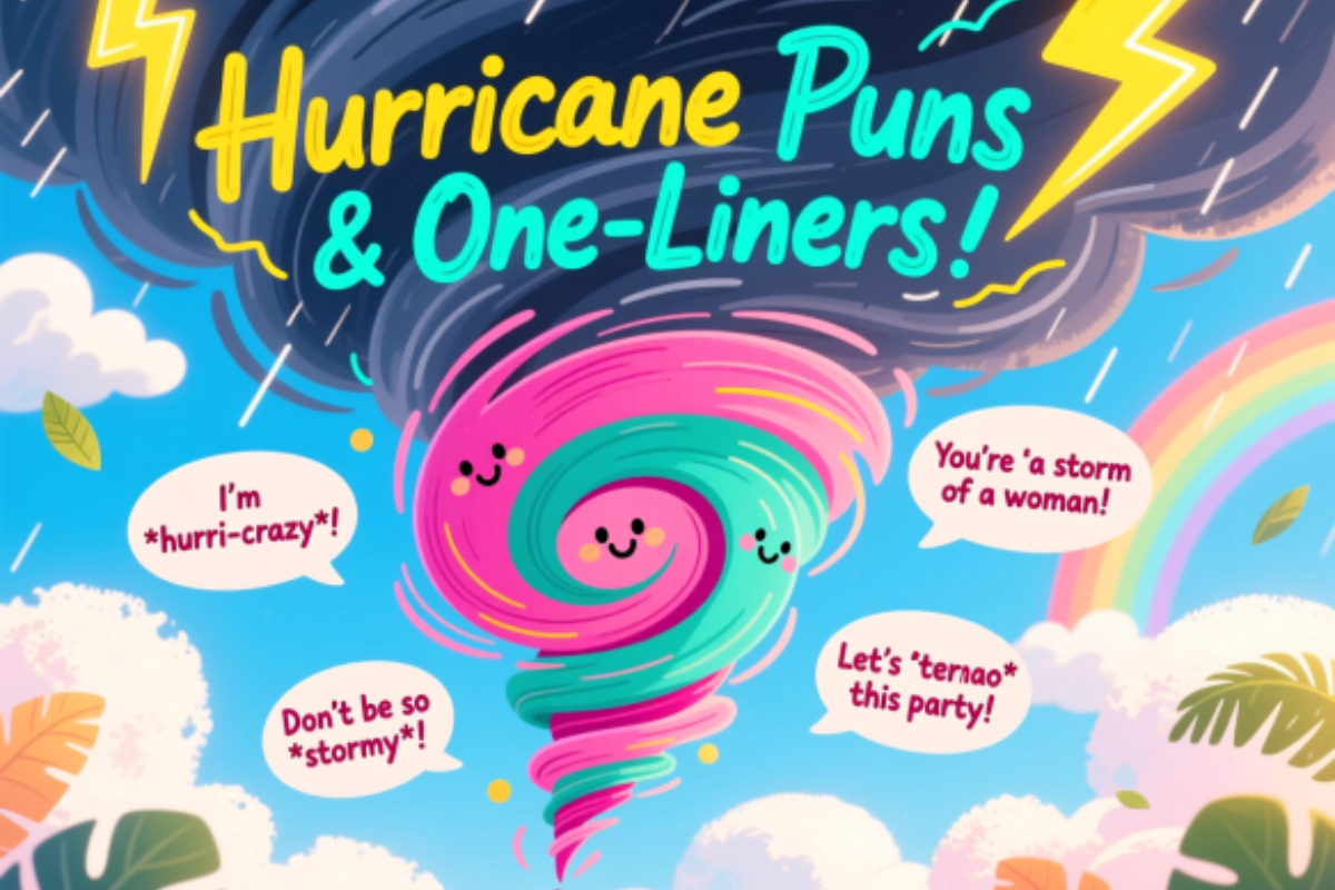 270+ Hurricane Puns & One-Liners Funny, For Kids, Adults, Women