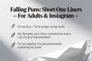 360+Falling Puns Short One Liners For Adults & Instagram
