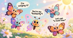 _400 Butterfly Puns Short, Cute & Funny One-Liners for Kids, Birthdays