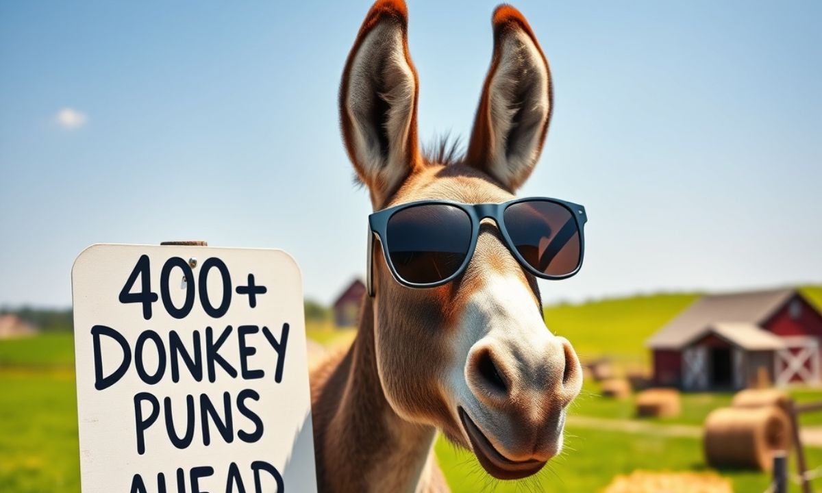 400+ Donkey Puns & Funny One-Liners For Adults & Caption or insta Lover
