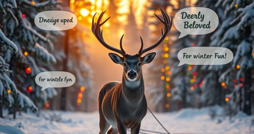 Christmas & Winter Deer Puns That Sleigh