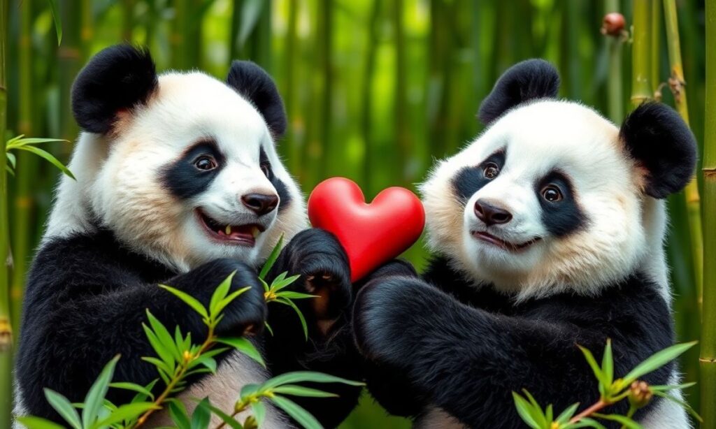 Romantic Love Panda Puns to Make Your Heart Pander