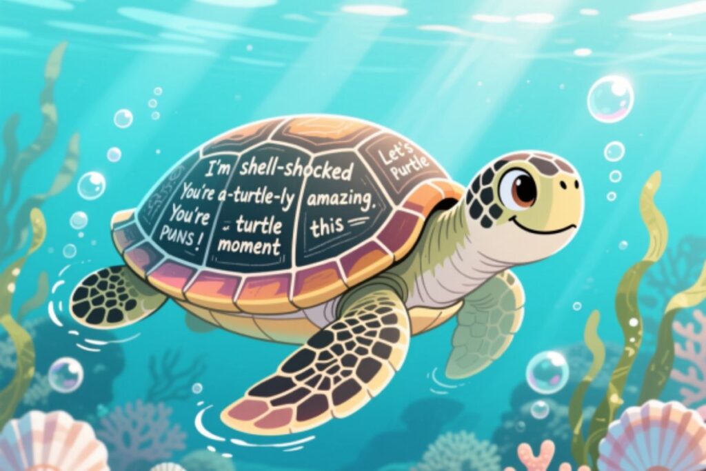 Social Media Captions with a Shell Twist