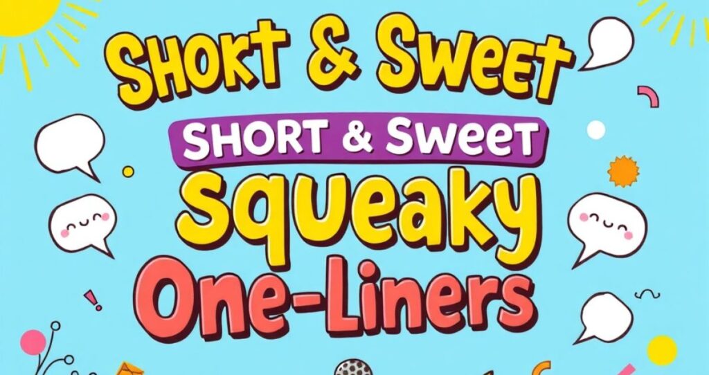 Short & Sweet Squeaky One-Liners