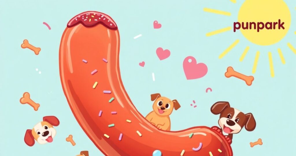 Sweet Tooth Sausage Dessert-Inspired Dog Puns